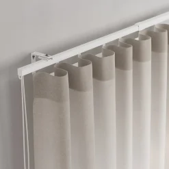 GoodHome Rail à rideau simple extensible Thira blanc L.200/330cm* Rail À Rideaux