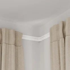 New Rail à rideau simple Patras blanc L.250cm GoodHome