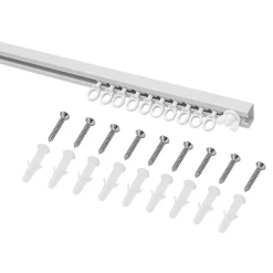 New Rail à rideau simple Patras blanc L.250cm GoodHome