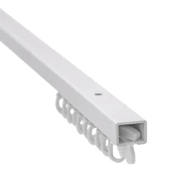 New Rail à rideau simple Patras blanc L.250cm GoodHome