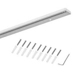 GoodHome Rail à rideau simple Thira blanc L.250cm* Rail À Rideaux