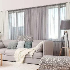 Clearance Monmobilierdesign Rail De Plafond Tringle En Pvc Pour Rideaux à Crochets Blanc Monorail Droit 120 Cm