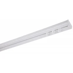Monmobilierdesign Rail De Plafond Tringle En Pvc Pour Rideaux à Crochets Blanc Monorail Droit 360 Cm* Rail À Rideaux