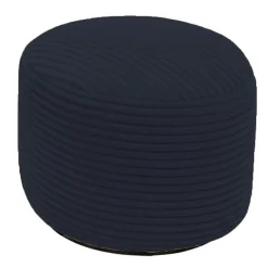 Discount Bananair Repose-pieds déhoussable en velours côtelé 55x30 cm bleu foncé