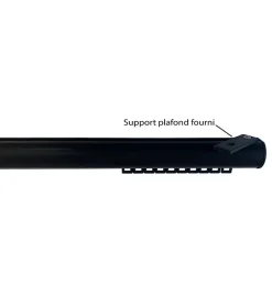 Secodir REV- Tringle Rail REV Réversible en Aluminium - L. 2 m* Panneau Japonais