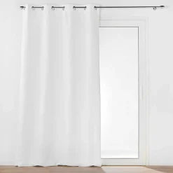 Discount Douceur D'Intérieur Rideau à Œillets 135 x 260 cm Tamisant Isolant Thermique Micropolar Blanc