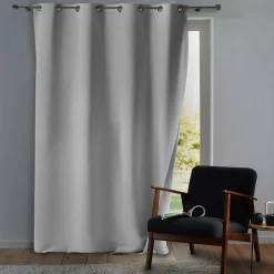 Discount Douceur D'Intérieur Rideau à Œillets 135 x 260 cm Tamisant Isolant Thermique Micropolar Blanc