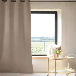 Best Home Maison Rideau 100% occultant thermique phonique chiné (160x240 cm - Taupe)