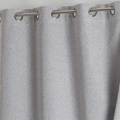 Best Home Maison Rideau 100% occultant thermique phonique (135x260 cm - Gris clair)