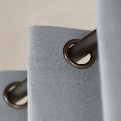 Best Home Maison Rideau 100% occultant thermique phonique (135x260 cm - Gris clair)
