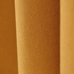 Clearance Home Maison Rideau 100% occultant thermique phonique chiné (240x260 cm - Jaune Ocre)