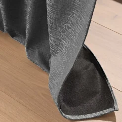 Discount Douceur D'Intérieur Rideau à oeillets isolant thermique 140 x 260 cm jacquard Polarine Anthracite