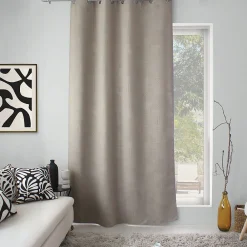 Sale Home Maison Rideau à oeillets occultant imprimé géométrique (140x240 cm - Naturel)