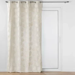 Discount Douceur D'Intérieur Rideau a oeillets 140 x 240 cm polycoton imprimé metallisé Evasion