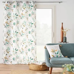 Best Douceur D'Intérieur Rideau a oeillets grande hauteur 140 x 280 cm polyester imprime Dilaris