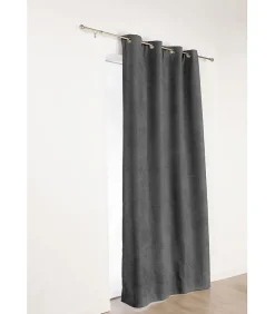 Online Linder Rideau "Alaska" isolant 3 en 1 thermique, phonique et obscurcissant - 140x260cm - Gris anthracite