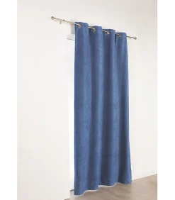 Discount Linder Rideau "Alaska" isolant 3 en 1 thermique, phonique et obscurcissant - 140x260cm - Bleu
