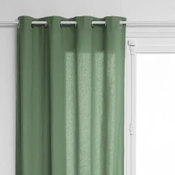 Atmosphera Créateur D'Intérieur Rideau Anjali en coton & métal 135x240cm vert céladon - Atmosphera* Rideau