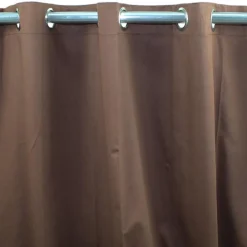 The Deco Factory Rideau en coton chocolat 150x250