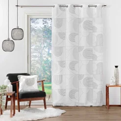 Discount Douceur D'Intérieur Rideau Esquisse - 140 x 260 Blanc