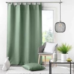 Discount Douceur D'Intérieur Rideau Essentiel - 140 x 260 Sauge