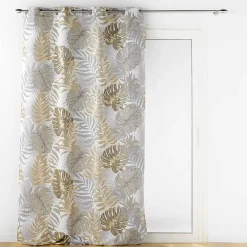 Sale Douceur D'Intérieur Rideau grande hateur à oeillets 140 x 280 cm polyester imprime metallise mogador Sans