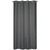 Outlet Dylrev Rideau isolant thermique à œillets, doublure polaire effet lin gris foncé L.240 x l.135cm