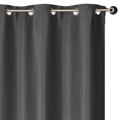 Best Dylrev Rideau Jacquard Obscurcissant à Œillets 140x240cm - Design Élégant en Gris