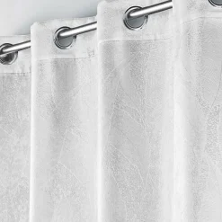 Best Douceur D'Intérieur Rideau occultant 135 x 240 cm velours frappé Mélodie Blanc