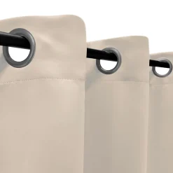 Outlet Dylrev Rideau Occultant beige prêt à poser pour un intérieur élégant