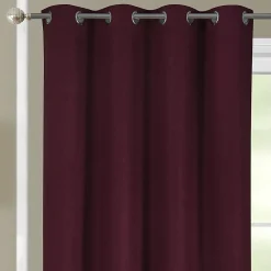 Clearance Home Maison Rideau occultant et thermique chiné (140x260 cm - Bordeaux)