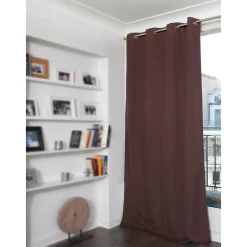 Best Moondream Rideau occultant Oeillets Marron MC610 140 x 260 (LxH)