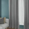 New Ornami Rideau occultant phonique Louca gris perle l.140 x h.240 cm