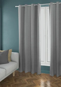 New Ornami Rideau occultant phonique Louca gris perle l.140 x h.240 cm