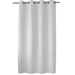 Best Home Maison Rideau occultant uni avec 8 œillets (140x180 cm - Blanc)