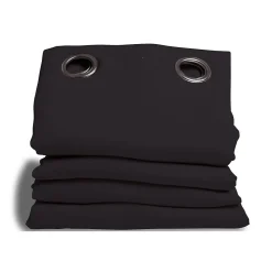 Sale Moondream Rideau phonique Oeillets - Noir MC710 140 x 260 (LxH)