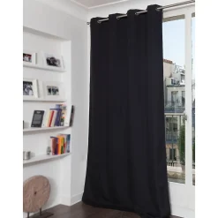 Sale Moondream Rideau phonique Oeillets - Noir MC710 140 x 260 (LxH)