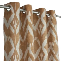 Casa Mediterranea 1967 SL Rideau tamisant à oeillets ethnic marron, beige H.260 x l.140cm