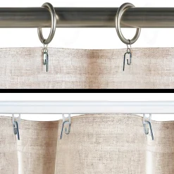 Storesdeco Rideau tamisant beige rideaux salon voilage elegant 200 x 300