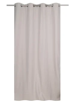 Ornami Rideau thermique à œillets effet lin crème L.240 x l.140cm* Rideau Thermique|Rideau Occultant
