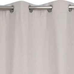 Ornami Rideau thermique à œillets effet lin crème L.240 x l.140cm* Rideau Thermique|Rideau Occultant