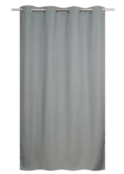 Ornami Rideau thermique à œillets effet lin gris L.240 x l.140cm* Rideau Thermique|Rideau