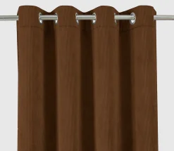 Tendence Rideau thermique à oeillets Farm velours marron camel l.140 x H.260 cm* Rideau Thermique|Rideau