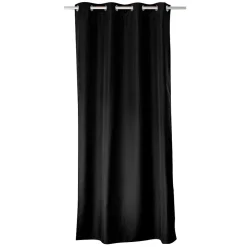 Sale Home Maison Rideau thermique en microfibre doublée (135x240 cm - Noir)
