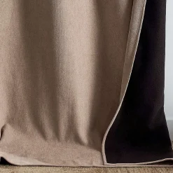 Clearance Home Maison Rideau thermique phonique et semi occultant KONFOR (140x260 cm - Beige)