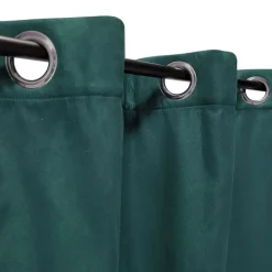 Sale Dylrev Rideau Thermique suédine doublé polaire 140x240cm, Prêt a Poser, Vert Emeraude