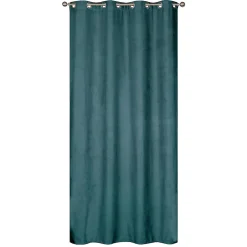 Sale Dylrev Rideau Thermique suédine doublé polaire 140x240cm, Prêt a Poser, Vert Emeraude