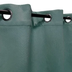 Best Dylrev Rideau Thermique Velours frappé doublé polaire à œillets 140x240cm prêt a poser, Vert