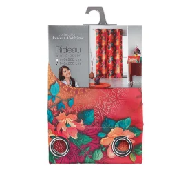 Outlet Paris Prix Rideau Voilage à oeillets "Fantasia" 140x280cm Orange
