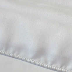 Clearance Home Maison Rideau voilage poly-lin bas plombé (240x240 cm - Blanc)